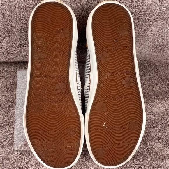 Tommy Bahama Striped Suede Sailor Deck Shoes Sz 9 Slip-on Coastal Margaritaville - Picture 8 of 8